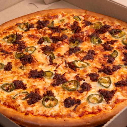 Pizza Sinaloense - Chílorio y Jalapeño