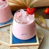 Bebida Helada Fresas con Crema