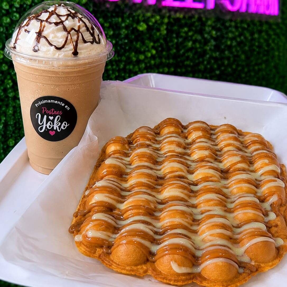 Waffle Bubble + Frappé de Café