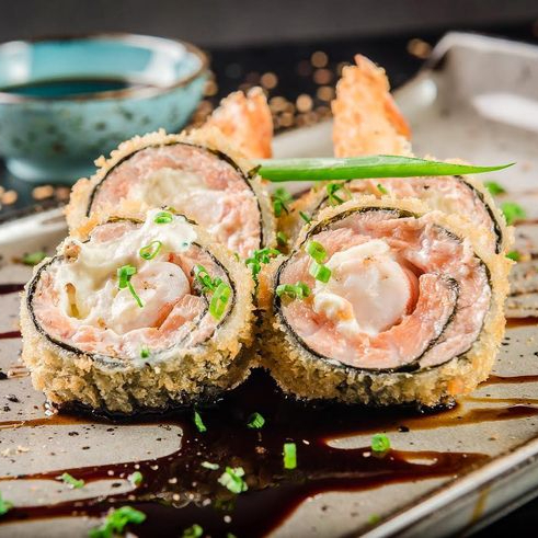 RECHEIO SALMÃO, CREAM CHEESE E CAMARÃO .