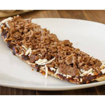 Huarache Bistec costra de queso