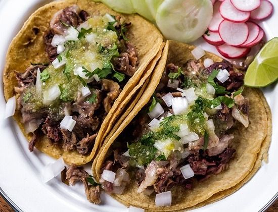 Orden de Tacos de Cabeza (Ojo) 5 pza