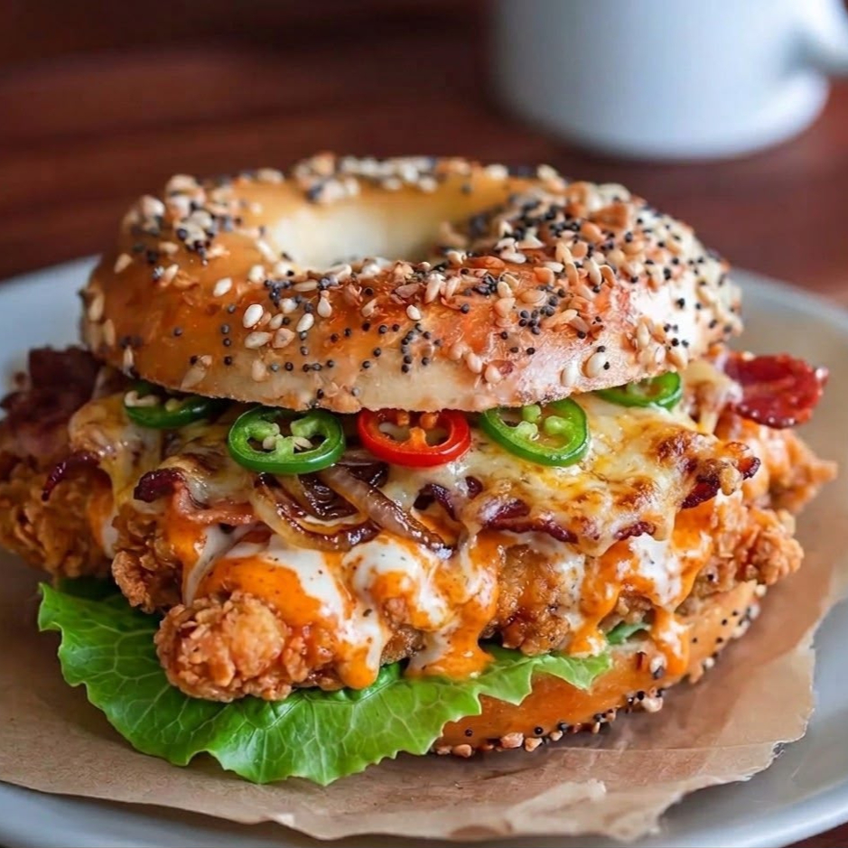 Buffalo Crunch Bagel