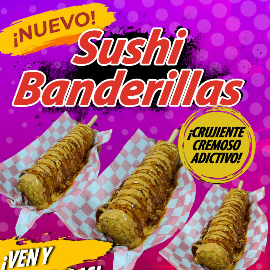 Sushi Banderilla Platano