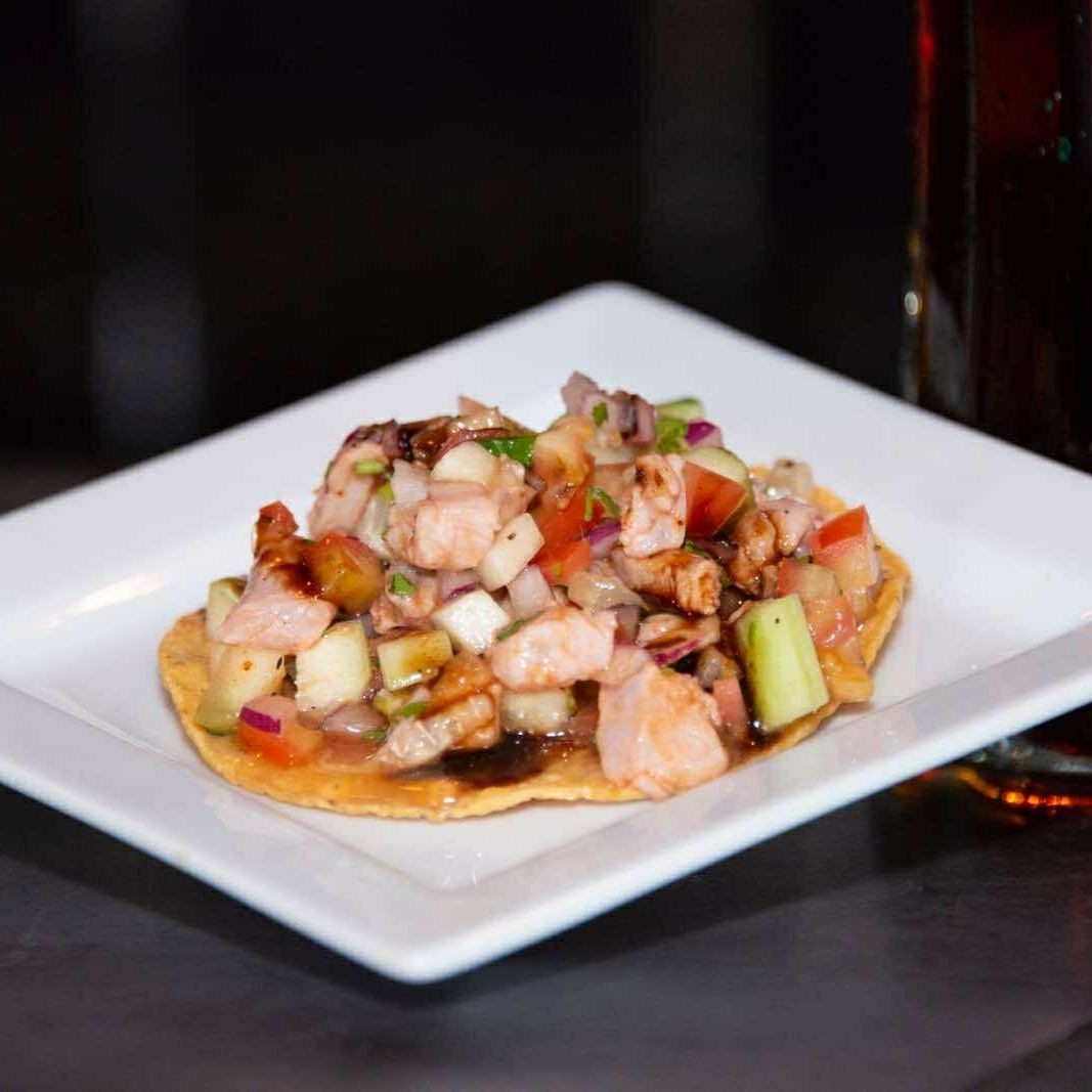 Tostada de Ceviche de Pescado
