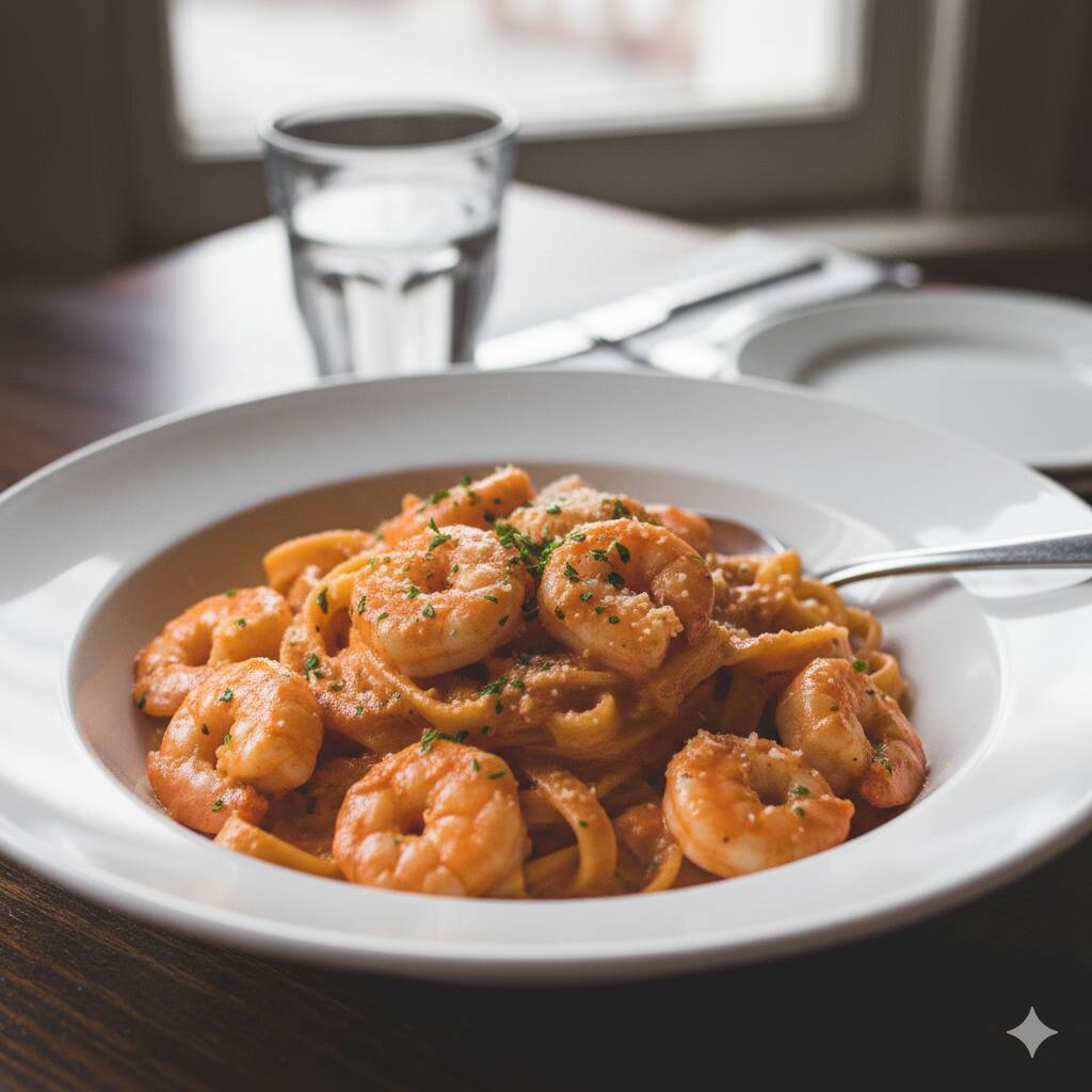 Fetuccine E Gamberi