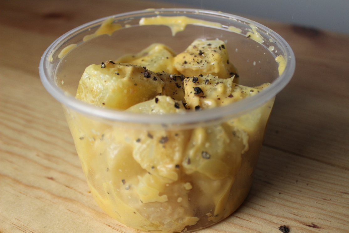 Papas salsa garlic lemmon pepper