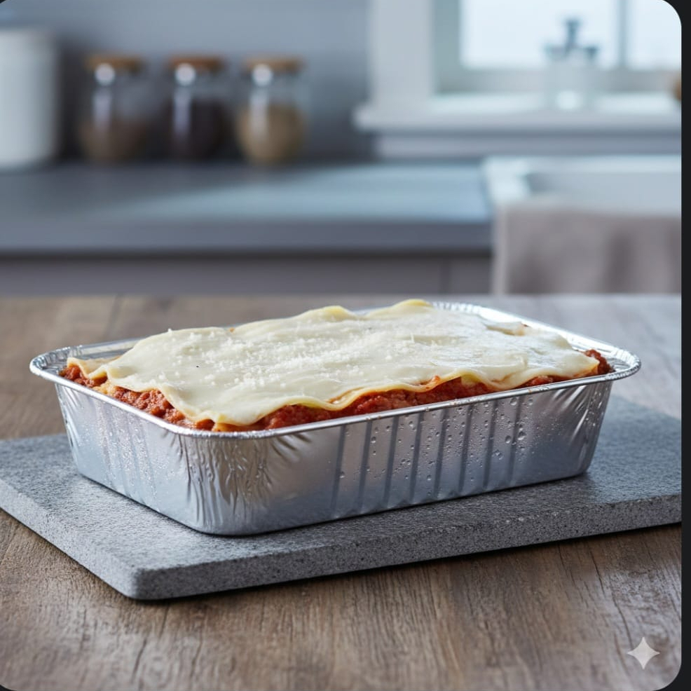 Lasanha á bolonhesa congelada para facilitar no seu dia á dia