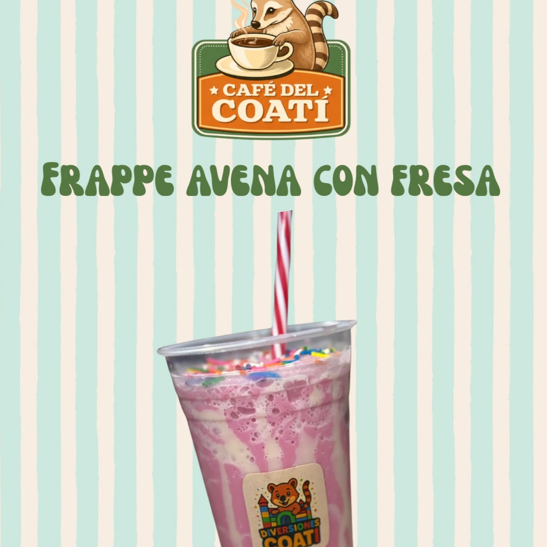 Frappe de Fresa con Avena