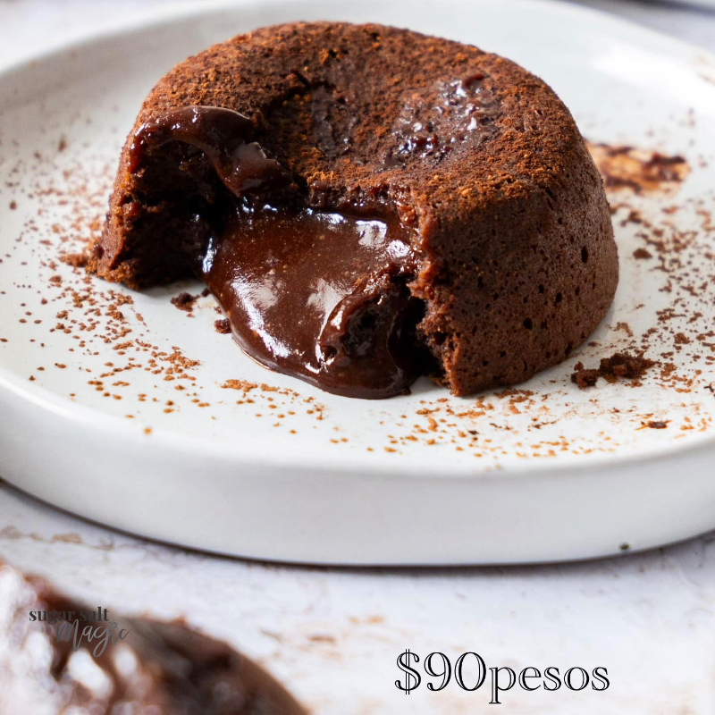 Pastelito de chocolate FONDANT derretido