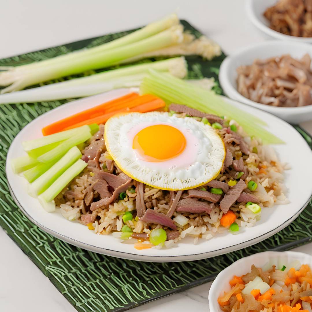 A la Sichuan: Arroz Frito con Res y Verduras
