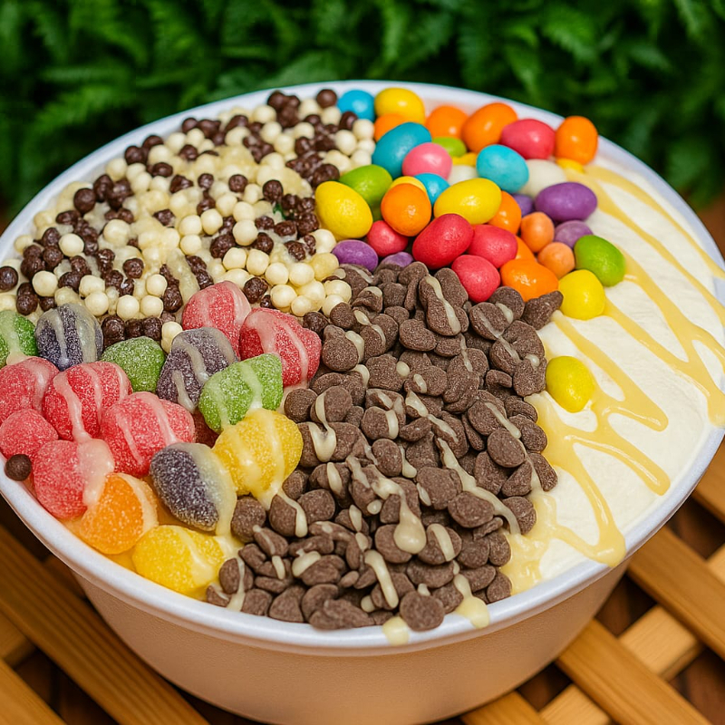 Servido em uma marmitex térmica de isopor de 700ml com nosso delicioso açaí, com até duas frutas, quatro complementos e coberturas grátis. ---------------------Tags------------------------ Promoção, entrega rápida, açaí, cupuaçu, combos, descontos, melhor preço, entrega grátis, descontão.