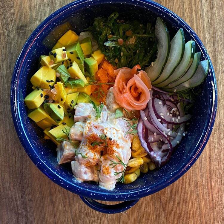 poke de langostinos