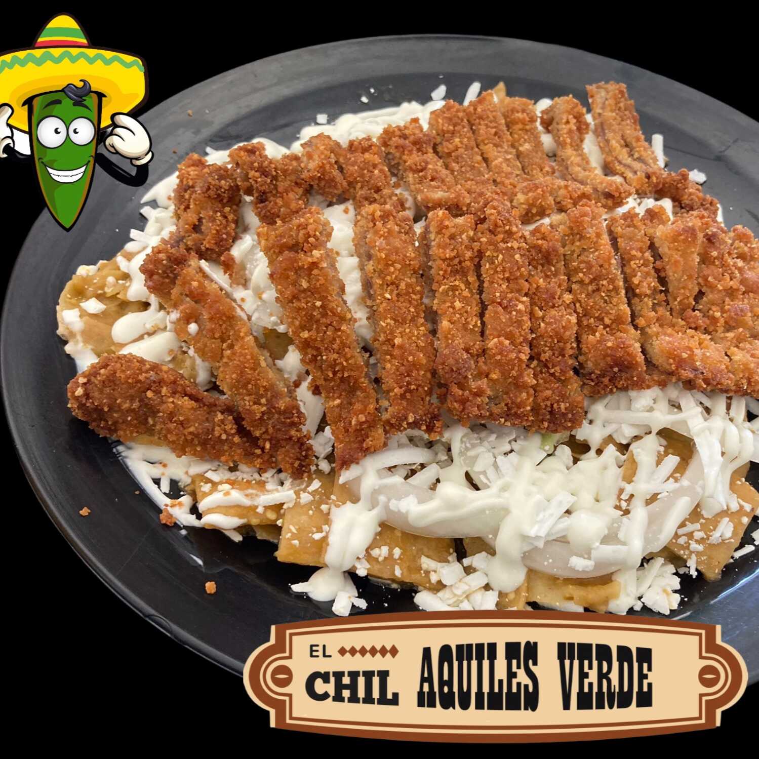 Chilaquiles con Milanesa + Bebida