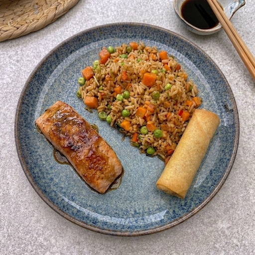 Combinación Salmon Sichuan