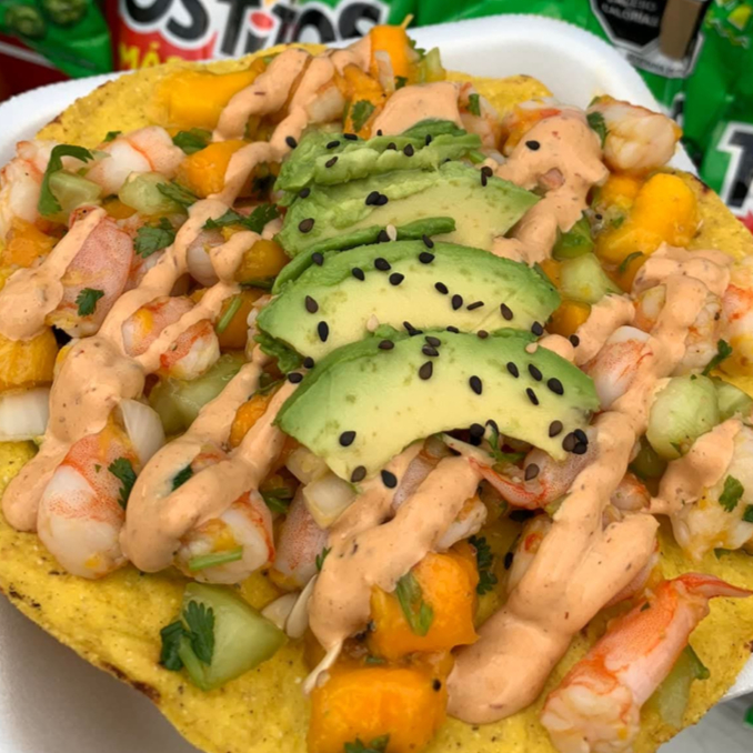 Tostada de Camarón