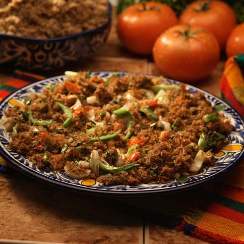Huevo Con Machaca A La Mexicana