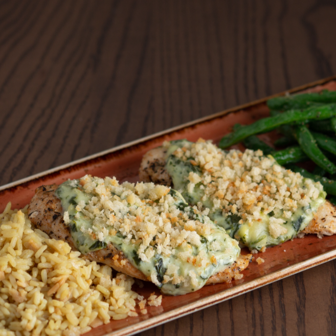 Chicken Spinach Stack