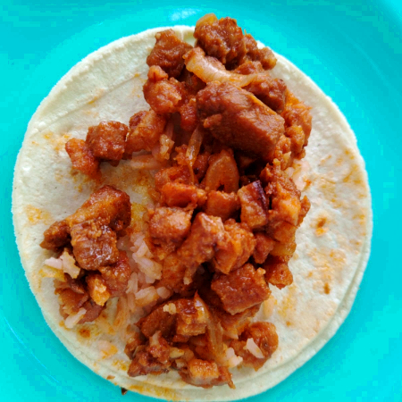 Taco de Chuleta Ahumada