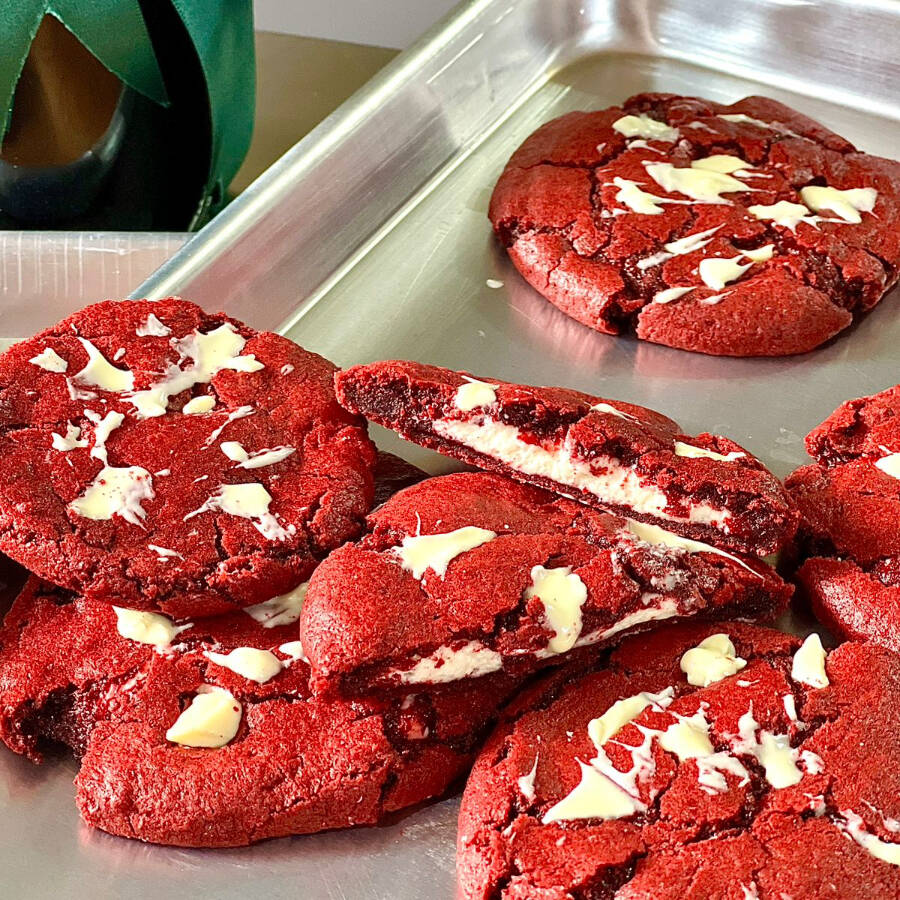 Docena De Galletas Red Velvet Estilo New York