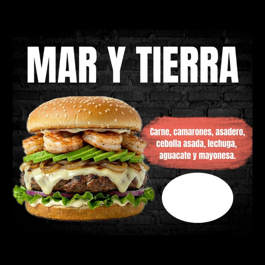 Hamburguesa Mar y Tierra