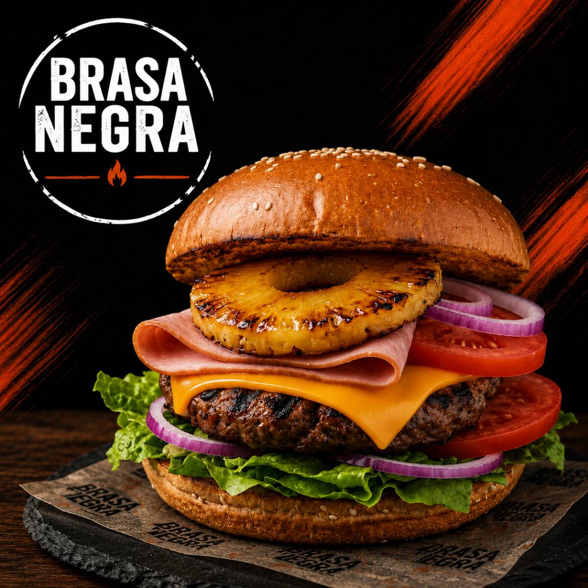 Hamburguesa Prendida