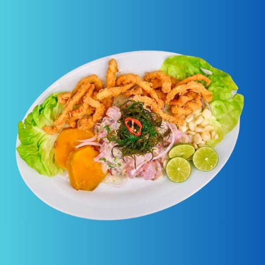 Ceviche de Pescado + Chicharrón