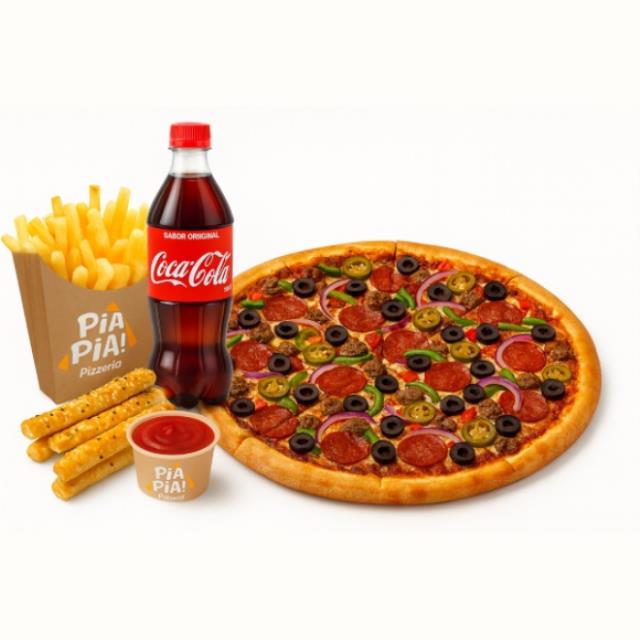 COMBO LOVER SUPREMA (PALITOS PARMESANO + PAPAS + REFRESCO)