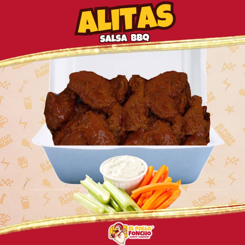 ALITAS 12pzs (Salsa BBQ)