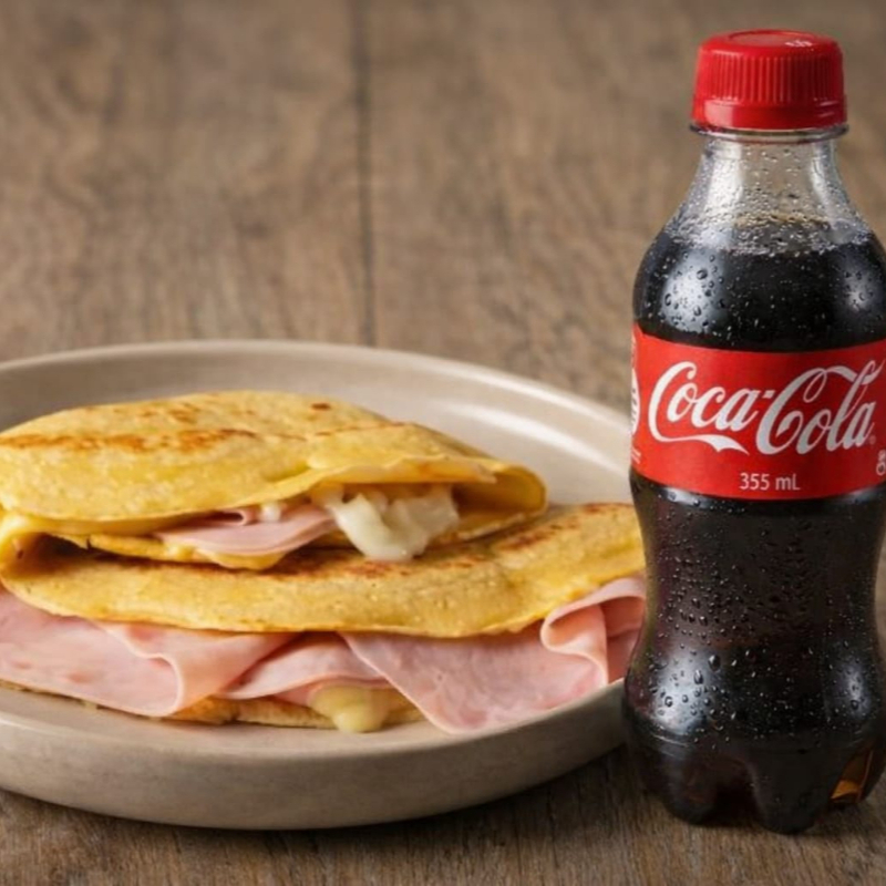 Combo Crepa de Jamón con Queso + Coca Cola