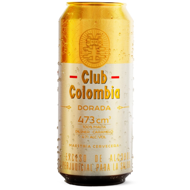 Cerveza club colombia dorada