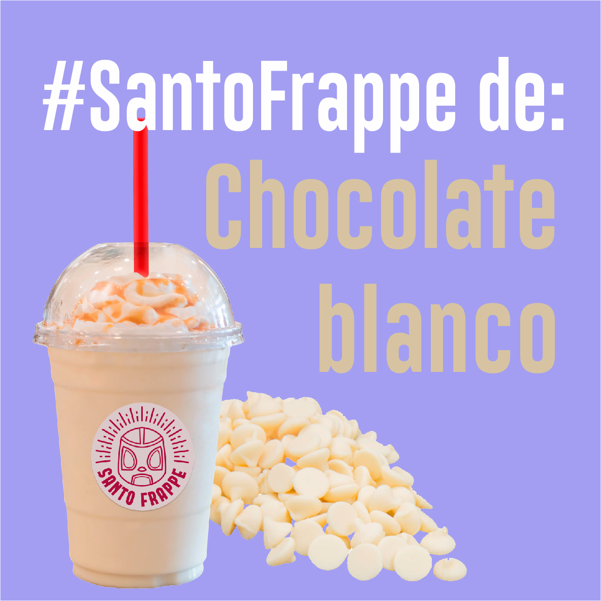 Frappé chocolate blanco