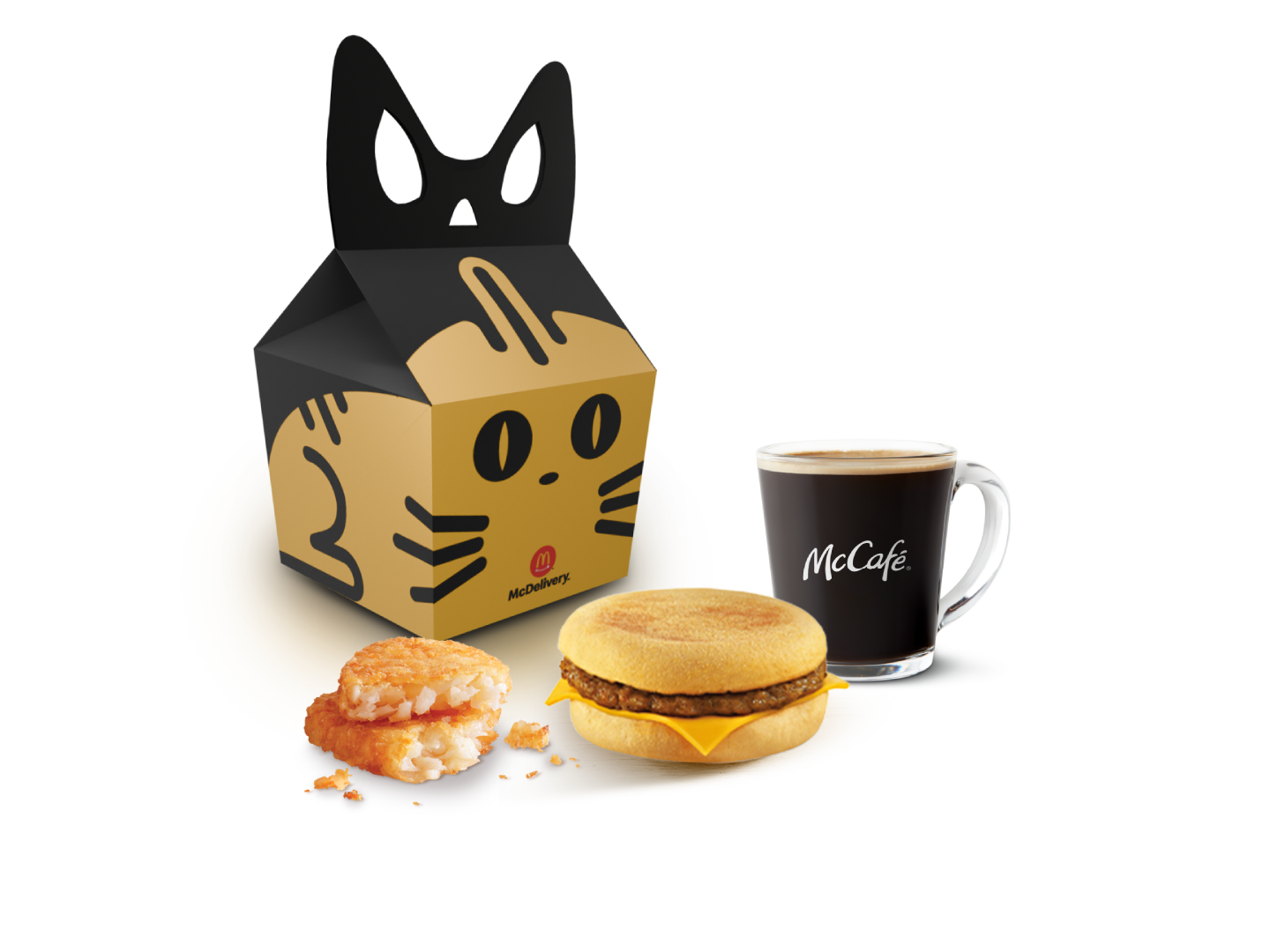 McCombo® Muffin Salchicha y una (1) Kitty Box