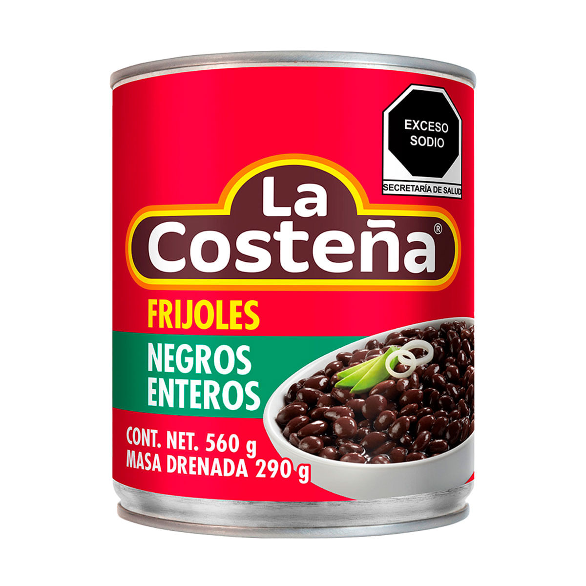 Frijoles Negros Enteros La Costeña 560g