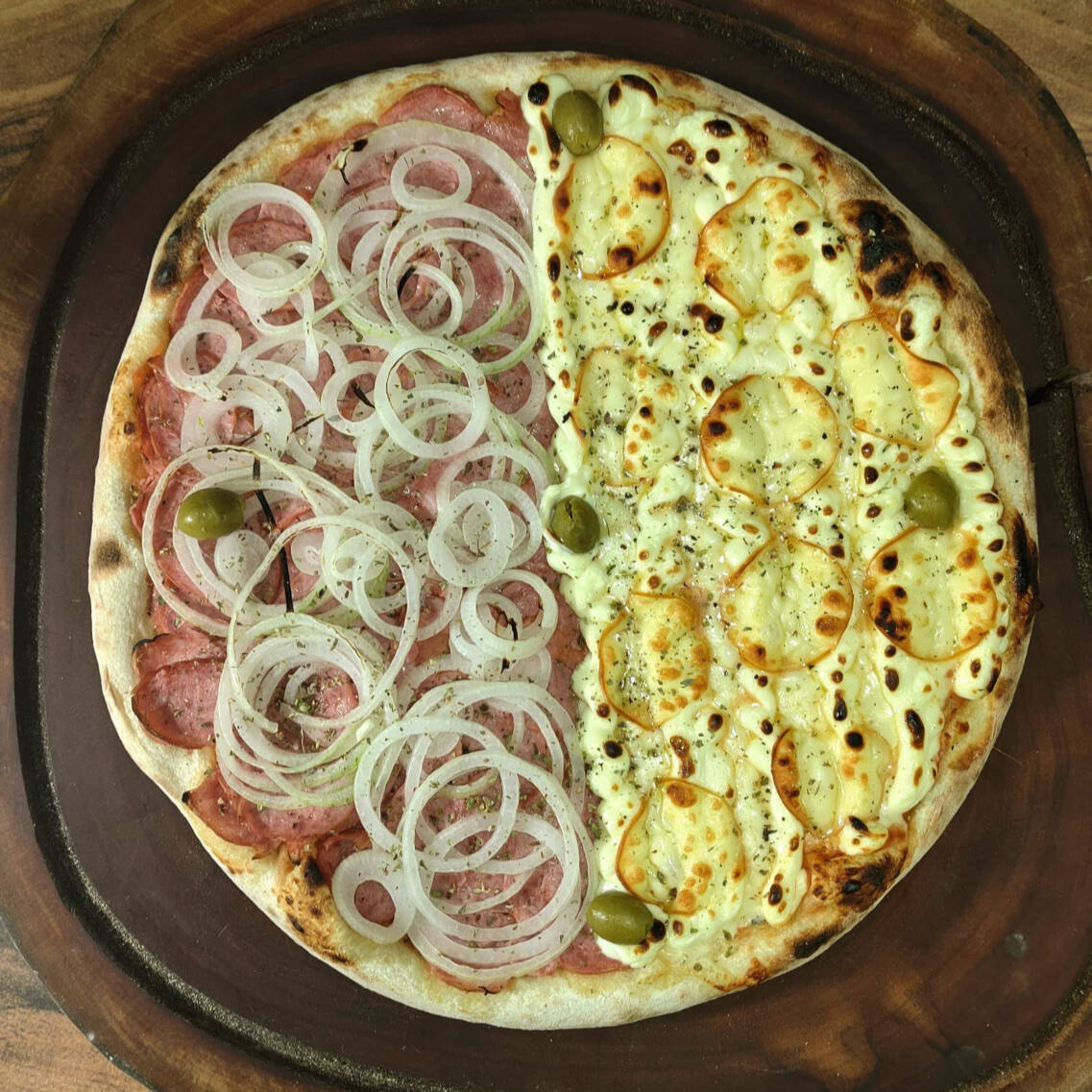 MEIA 3 QUEIJOS - MEIA CALABRESA ACEBOLADA