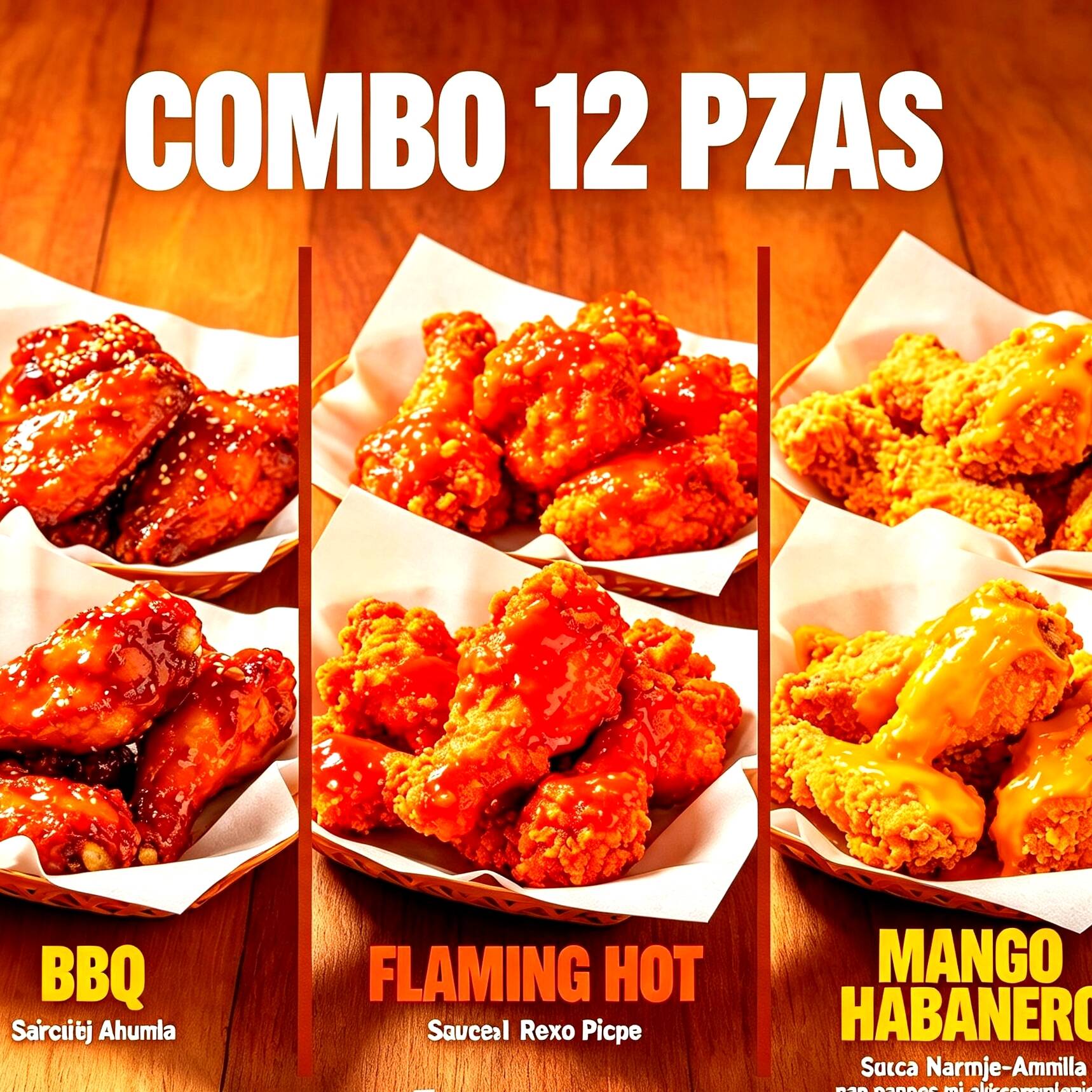Combo 3 alitas