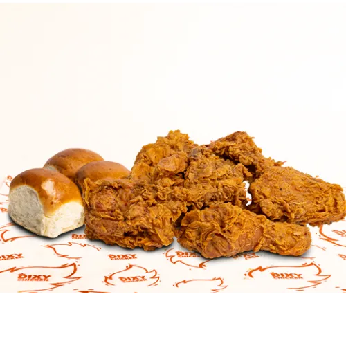 6 Piezas Pollo 3 Panes