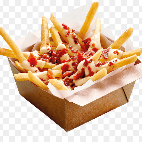 Papas con queso y tocino