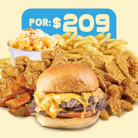 Smashed Cheese Burger - Mega Mix Combo