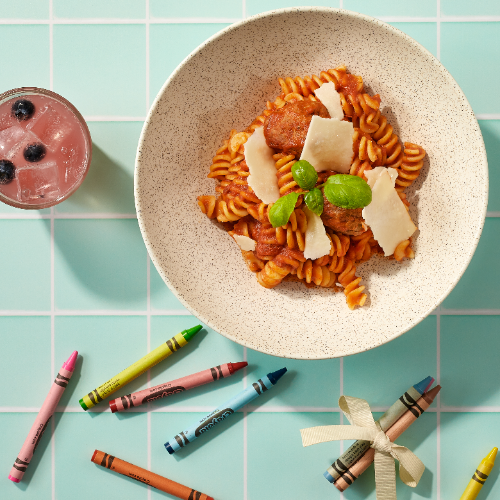 Albóndigas y Pasta