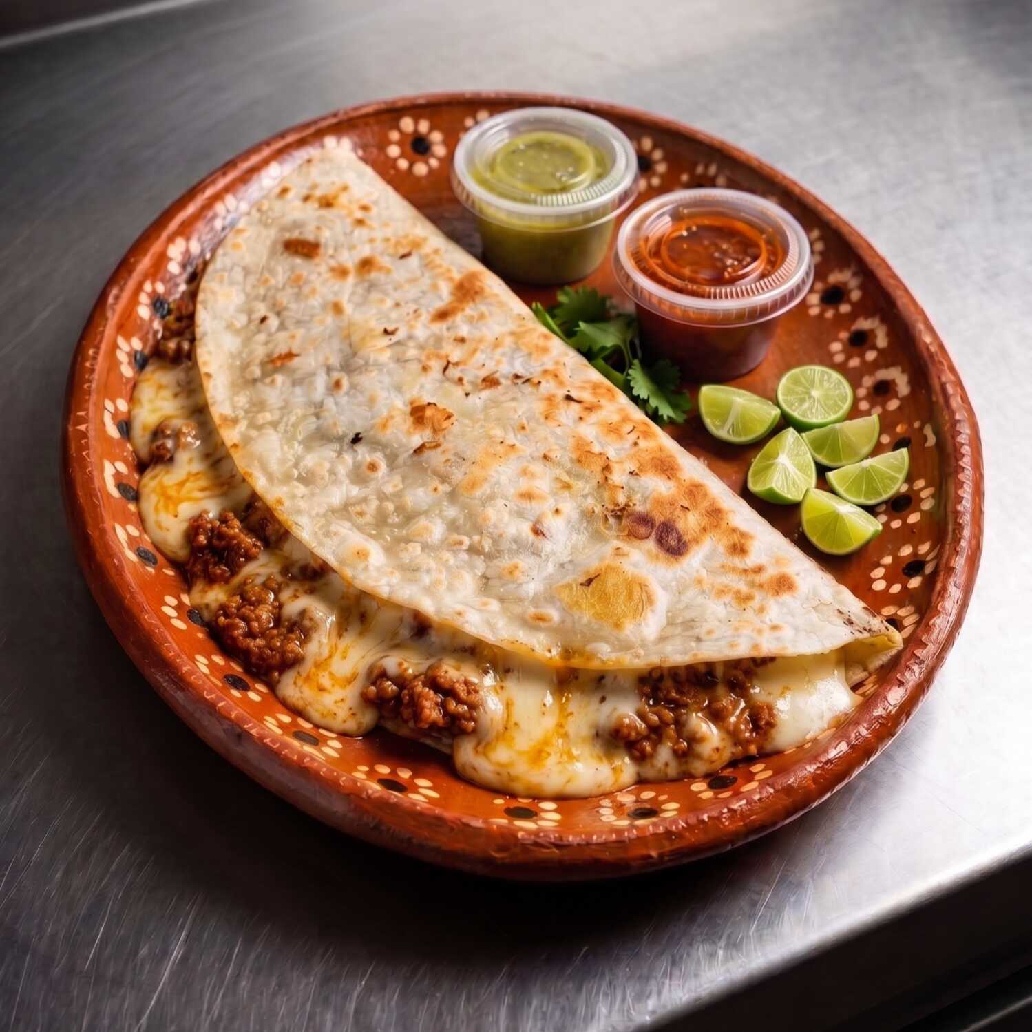 Mega Quesadilla de Chorizo