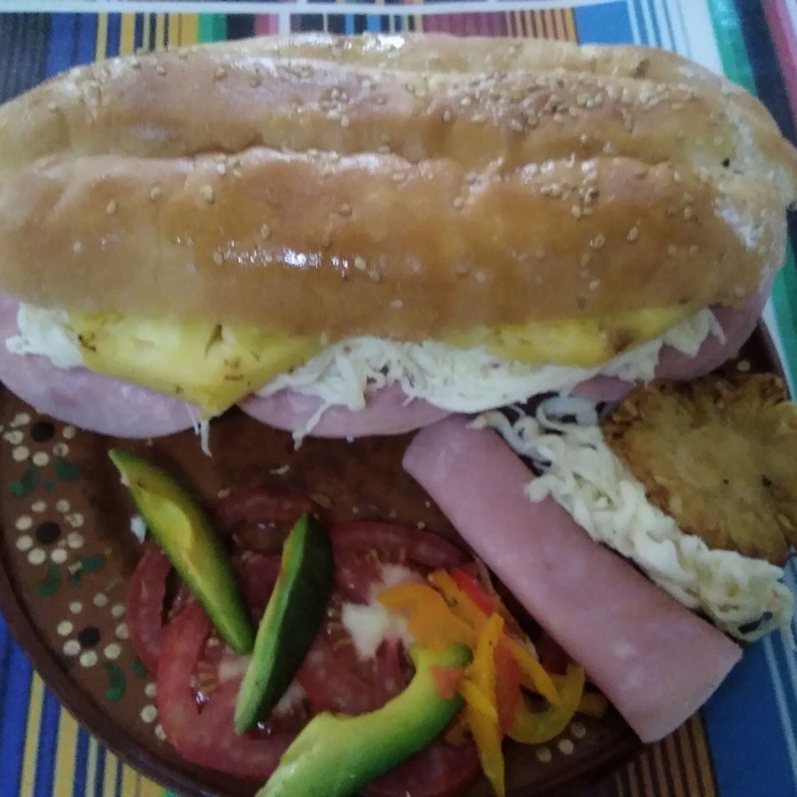 🔥🍍🧀🥑Torta Grande Hawaiana🥑🧀🍍🔥