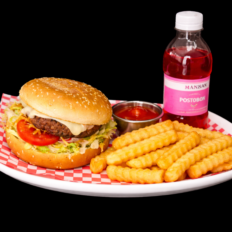 Hamburguesa Especial + Papas + Gaseosa