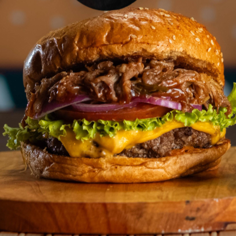 Hamburguesa con Cerdo BBQ