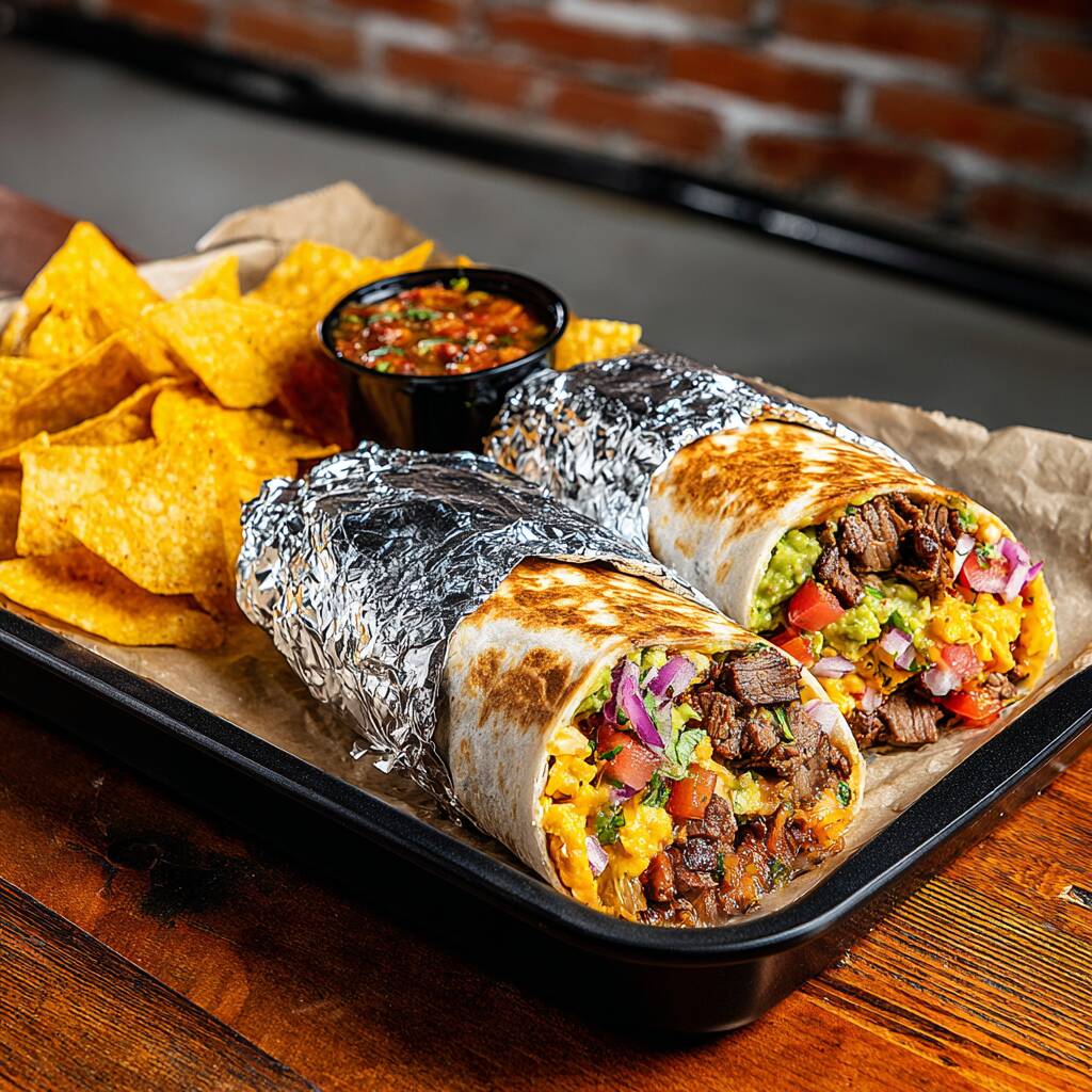 Burriteiros Para Sempre: 2 burritos à sua escolha + nachos crocantes + molho cremoso. O combo oficial pra quem ama burrito e não negocia sabor.