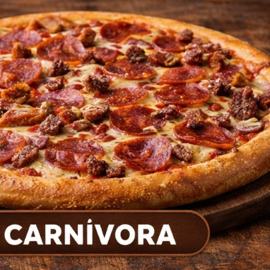 Pizza mediana carnívora