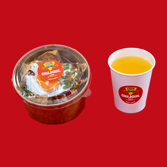 Chilaquiles Cremosos * Jugo de Naranja