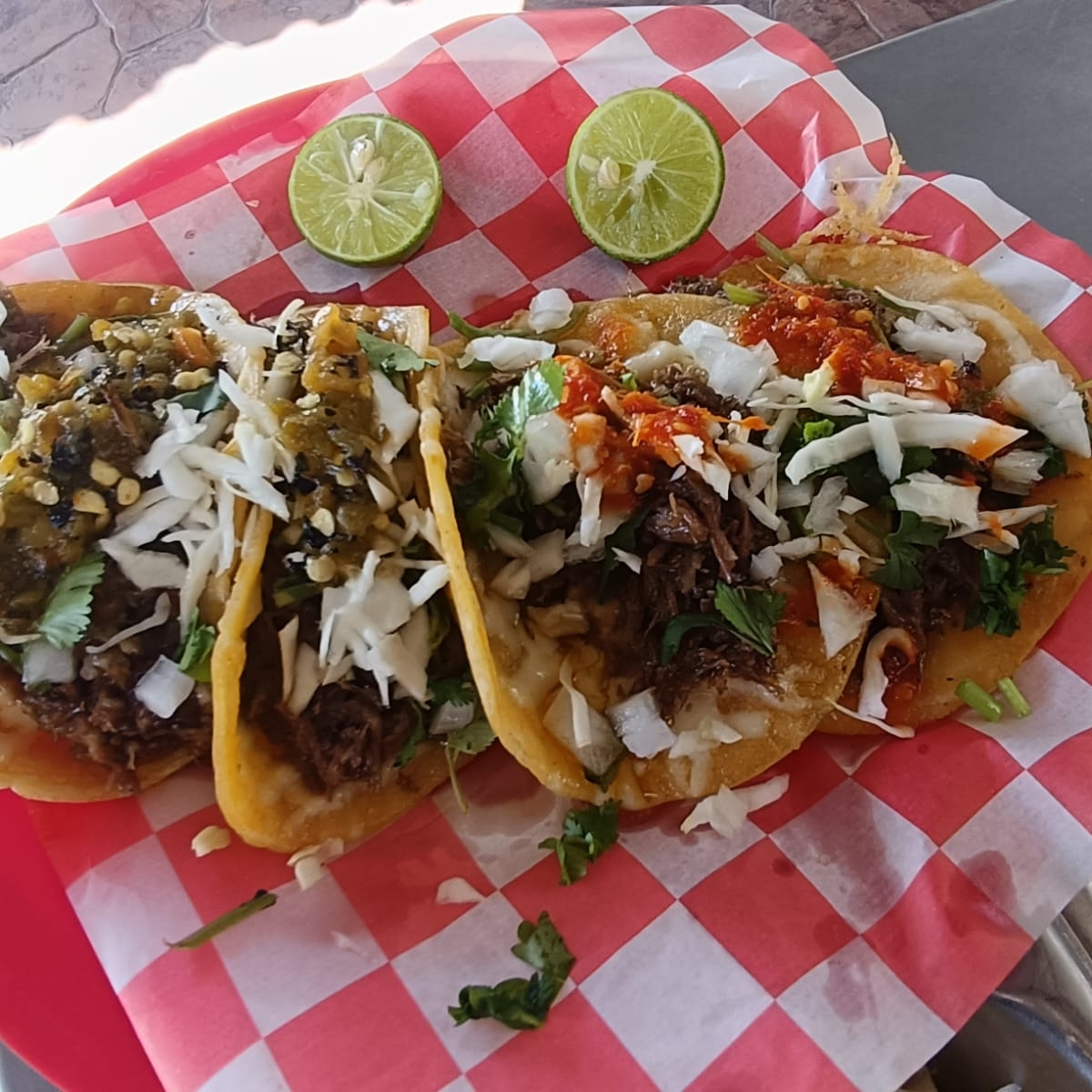Tacos de Barbacoa Orden de 4 pzas