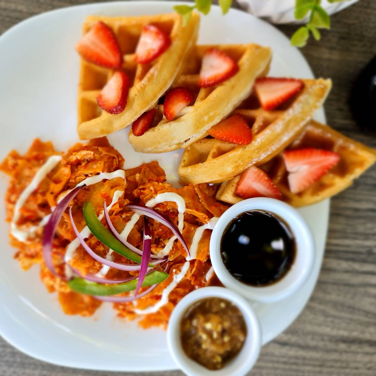 Waffle Chilaquiles