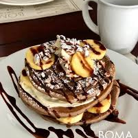 Choco Platano Hot Cakes